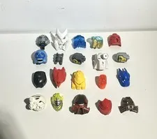 Lot of 20 LEGO Bionicle Plastic Masks Mixed Colors and Styles and Heads