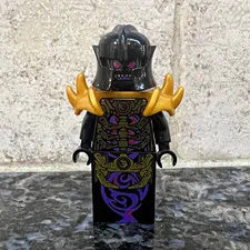 LEGO NINJAGO Overlord Minifigure Black Armor with Gold Shoulder Pads
