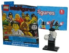 LEGO Series 2 Mime (2011) MiniFigure Toy Figure