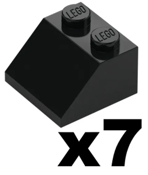 Lego Part 3039 Black Slopes 45 2 x 2 Stud Qty 7 BK1