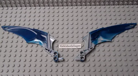 Lego 60919px1 Bionicle Wings Makuta Dark Blue Marbled Pearl Lt Gray 8692 Vamprah