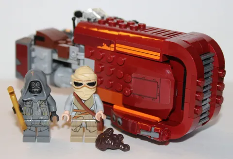 2015 Retired Star Wars Lego set #75099 Rey's Speeder 100% complete!