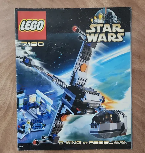 LEGO Star Wars B-Wing 7180 Illustrated Instruction Manual Booklet 2000