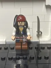 Lego mini figure Pirates of the Caribbean Captain Jack Sparrow