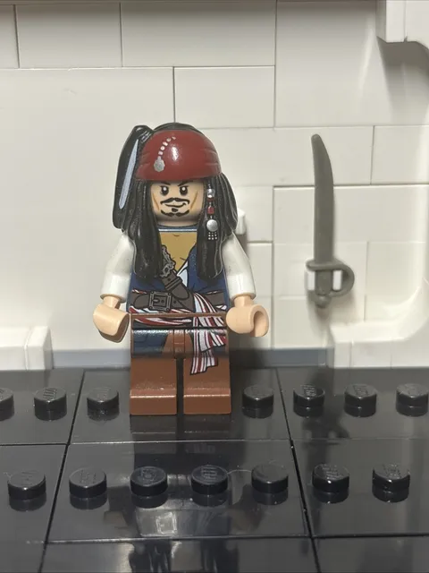 Lego mini figure Pirates of the Caribbean Captain Jack Sparrow