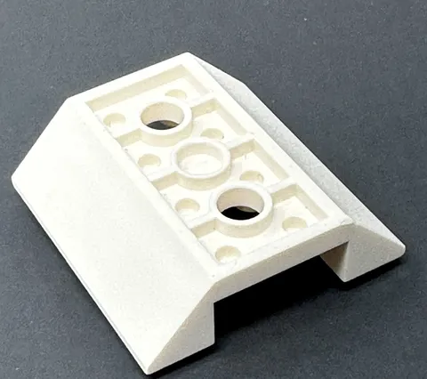 LEGO 72454 Slope, Inverted 45 4 x 4 Double w/ 2 Holes WHITE 4x4