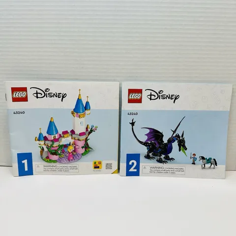 LEGO Disney Sleeping Beauty Castle and Dragon Set 43240 Instructions Only