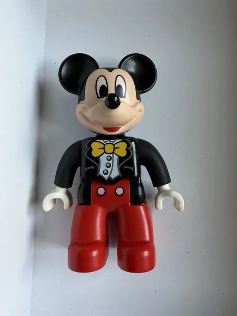 Lego Duplo Figure DISNEY MICKEY MOUSE TUX Bow Tie Jacket Black