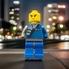 Lego Minifigure Ninjago Jay Secrets of Spinjitzu from set 70677 Collectible Rare