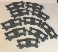 Lego Duplo Gray Train Track 10 Pieces Figure toy