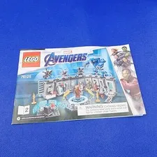 Lego Marvel Avengers Instruction Book # 76125 - Manual Only - No Figures