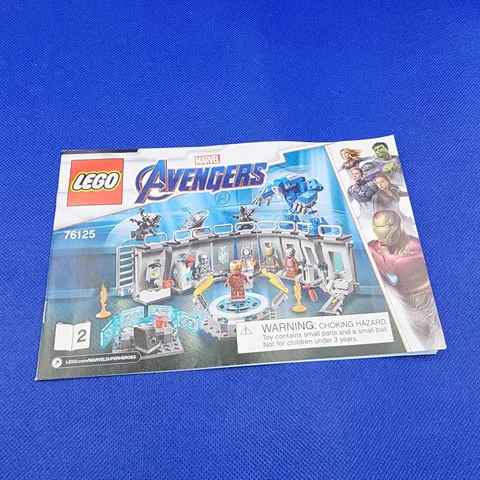 Lego Marvel Avengers Instruction Book # 76125 - Manual Only - No Figures