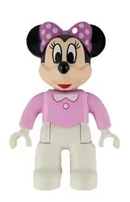 Lego Disney Friends Minnie Mouse Figure Pink White 2.75 in