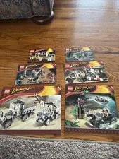 LEGO Indiana Jones Instruction Manual Lot 7624 7620 7622 7625 7195 20004