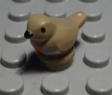 lego figure animal bird dark beige