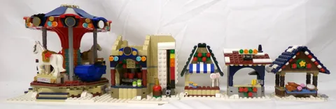 LEGO Creator Expert 10235 Winter Village Market Set Modified Incomplete