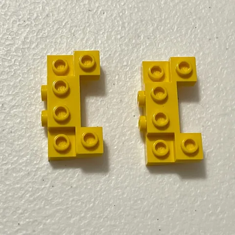 Lego 52038 Yellow Replacement Add-on Pieces Parts Lot of 2