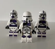 LEGO Star Wars 187th Legion Clone Trooper Lot Commander Purple Clones