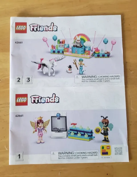 LEGO Friends 42661 Books 1-3 MANUALS BOOKS  Only 