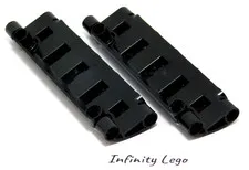 2 LEGO Technic Black Curved Panel 11 x 3 with 2 Pin Holes (62531) - 2 Pieces