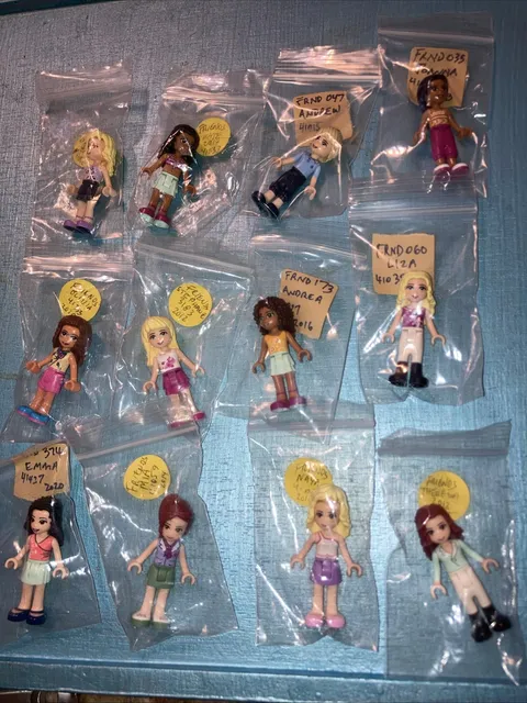 Lego Friends 12 Different Minifigures Stephanie Mia Olivia Naya Emma Liza Andrew