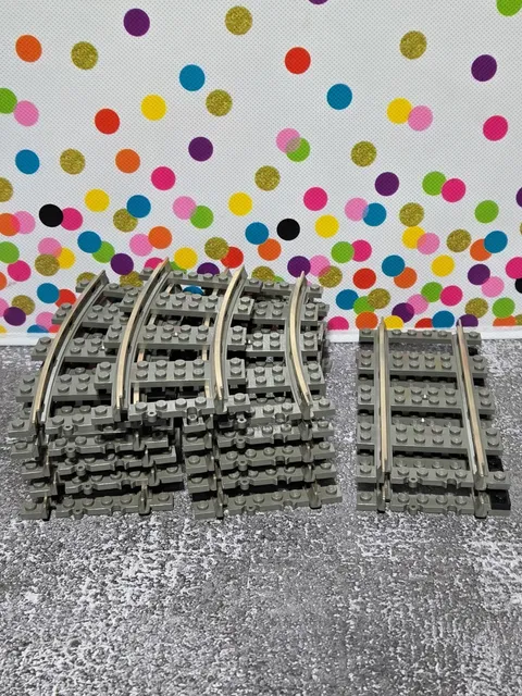 Lego 9v Train Track Lot Of 13 - 11 Curve - 2 Straight