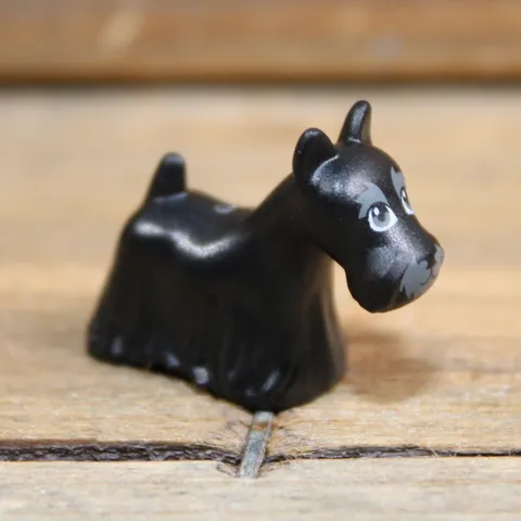 LEGO Dog Terrier Scottish (Scottie) Dark Bluish Gray Eyes Eyebrows and Muzzle