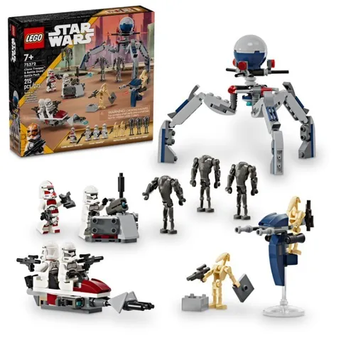 LEGO Star Wars Clone Trooper Battle Droid Battle Pack 75372 Building Set 7+, New