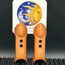 LEGO Brand KNIGHTS KINGDOM Large Figure ARMOR Parts ~50629~ REDDISH GOLD x2