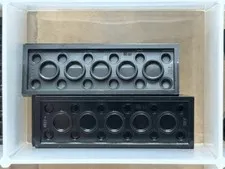 LEGO Parts - Black Plate 2 x 6 - No 3795 - QTY 5