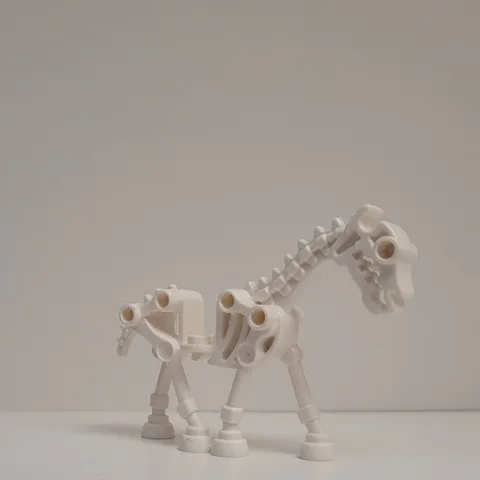 LEGO Castle | White Skeleton Minifigure Skeletal Horse | Non-Glowing | 59228