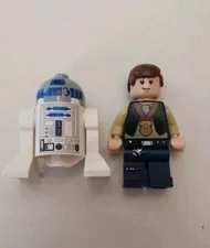 Lego Star Wars Han Solo And R2-D2 Minifigures 
