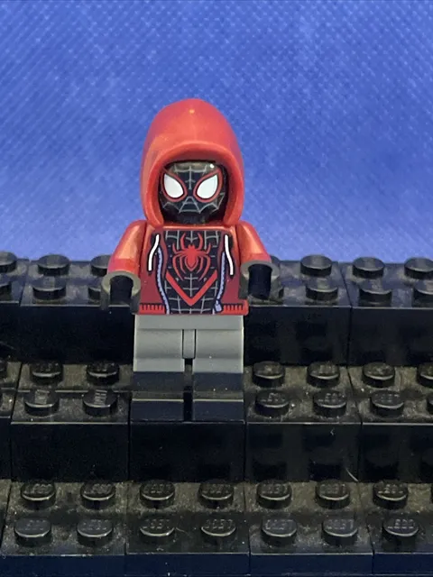 LEGO Minifigure Super Heroes sh0679 Spider-Man (Miles Morales) Dark Red Hood