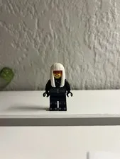 LEGO Harumi Minifigure Figure Black Outfit with Long White Hair Plastic Minifig