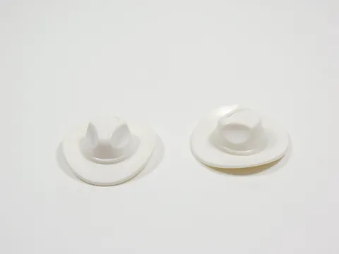 LEGO Lot of 2 White Fedora Hat Accessory Minifig I12