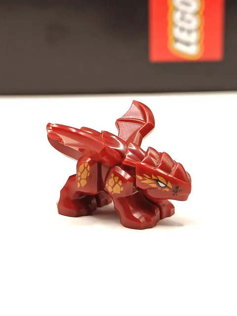 NEW Ninjago Baby Fire Dragon (Flame) Custom Lego Minifigure Kai's Pet Guardian