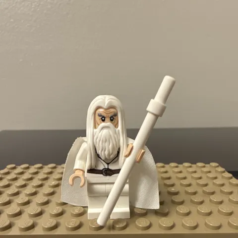 LEGO Lord of the Rings Gandalf the White Minifigure Cape Staff LOR063