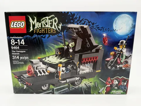 LEGO Monster Fighters: The Vampyre Hearse 9464 New Sealed Retired light wear box