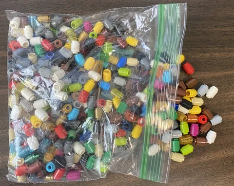LEGO Parts: 1x1 Brick, Round, Mixed Colors 3062a 3062b Lot of 330