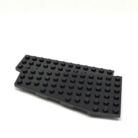 LEGO Parts - Black Wedge, Plate 12 x 6 Left - No 30355 - QTY 2