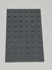 LEGO Plate Dark Bluish Gray ● 6 X 10 ● #  3033 ● QTY 1