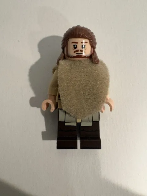 LEGO Minifigure *MISPRINT* Qui Gon Jin Reddish Brown Beard