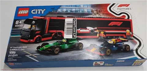LEGO City F1 Truck with RB20 & AMR24 F1 60445 SEE DETAILS