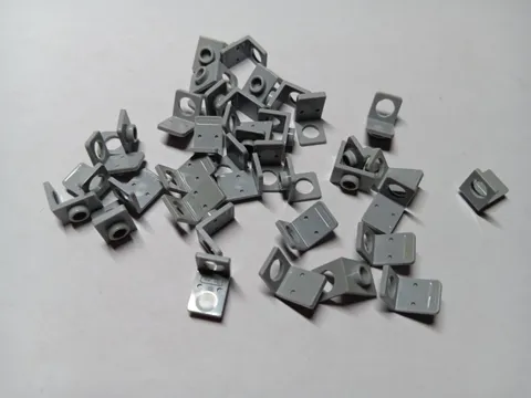 LEGO BULK LOT 38 LIGHT BLUISH GRAY MINIFIGURE NECK BRACKET WITH BACK STUD #42446