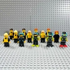 LEGO Coast Guard Minifigure Lot of 13 Sea Rescue Scuba Divers Life Vests Gear