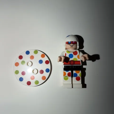 LEGO DC Polka-Dot Man Minifigure (sh0397) from #70917 - BASE INLCUDED