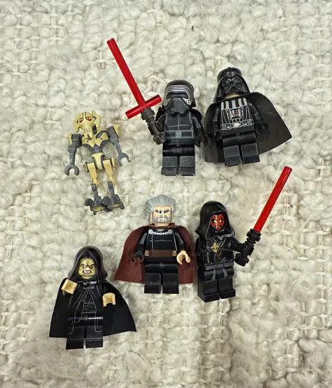 LEGO Star Wars 6 Minifigure Lot Kylo Ren Vader Maul Dooku Grievous