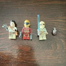 LEGO Zori Bliss, Poe, Rey Minifigure Lot of 3 w/ accessories