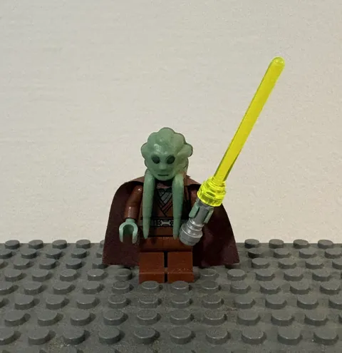 LEGO Star Wars Kit Fisto Minifigure With Brown Cape - sw8088