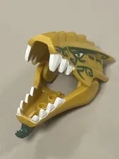 LEGO Gold Dragon Head Ninjago Jaw Upper 40933pb01 + 40934pb01 Set 70666